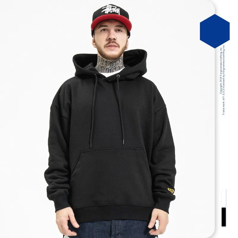 

2020 Mens Streetwear Hoodie Hip Hop Harajuku Sweatshirt Tilt head Bear Printed Hoodie Black White Loose Cotton Pullover