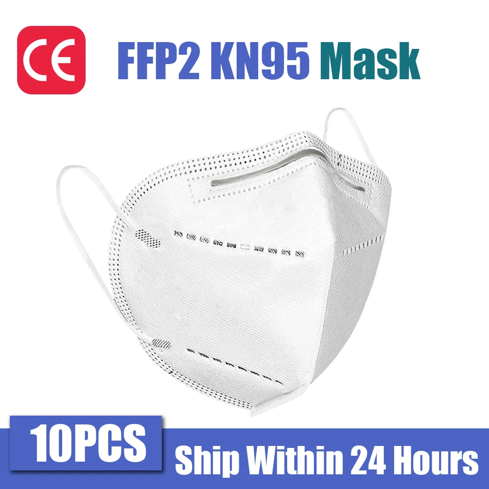 

10pcs KN95 Mask mascarilla FPP2 FFP2 homologada ffp2mask kn95mask FFP 2 KN 95 Face Mask Approved masque mascara facial maschera