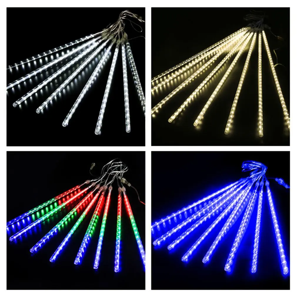 

50cm LED Meteor Shower Garland Holiday Strip Light Outdoor Waterproof Fairy Lights For Garden Street Christmas Decoration