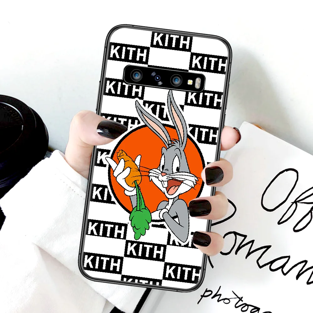 

Cute Bugs Bunny Phone Case For Samsung Galaxy Note S 8 9 10 20 Plus E Lite Uitra black Prime Tpu Cell Painting Back 3D Cover