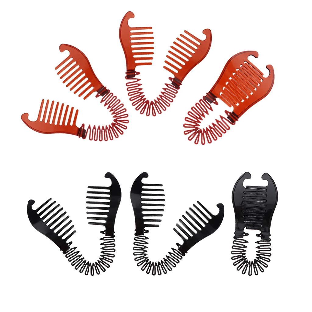 3 шт. гибкие пластиковые заколки для волос|Массаж Подушка| |