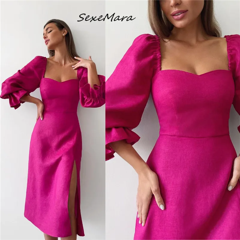 

Vintage Party Night Sexy Evening Luxury Women Dress Long Sleeve Clothing for Women