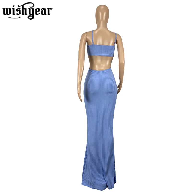 

Elegant Slings Hollow Out Waistless Mopping Maxi Dresses For Women Sexy Party Backless Bodycon Dress 2021 Summer Dress Vestidos