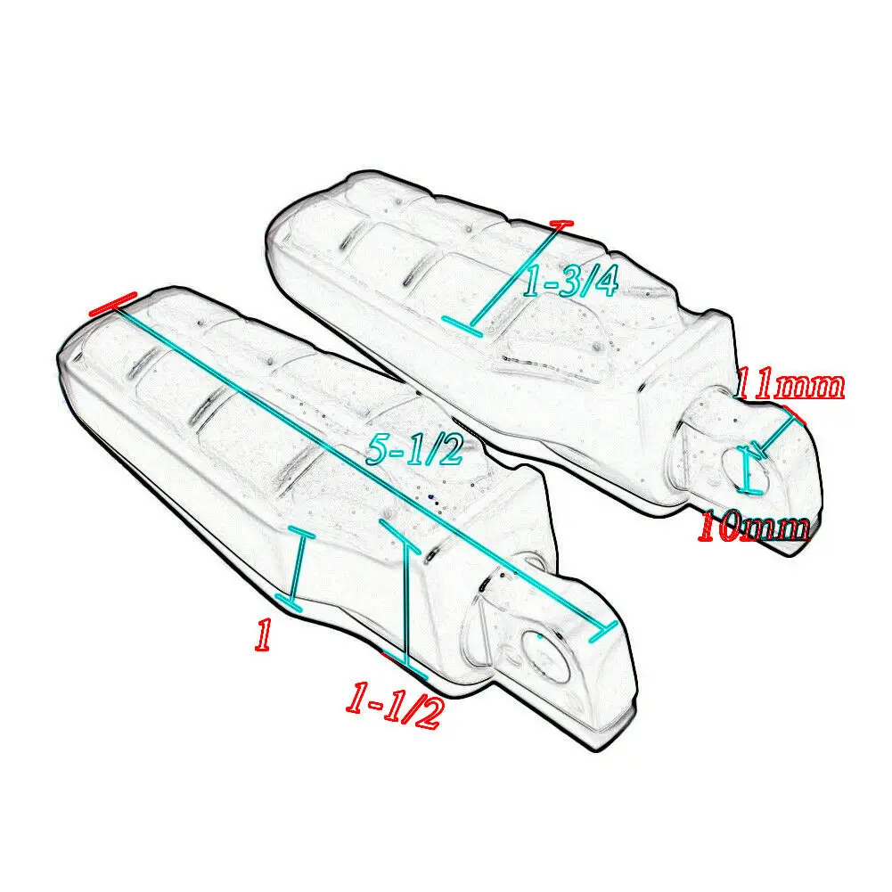 Male Mount Motorcycle Rubber Footrest Footpegs Floorboard For Harley Iron XL 883 1200 Street 750 500 Touring Custom Dyna Softail
