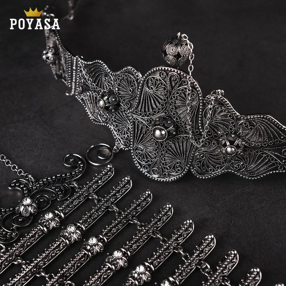 2019 Бесплатная доставка Кавказ этнический старый серебряный пояс для женщин