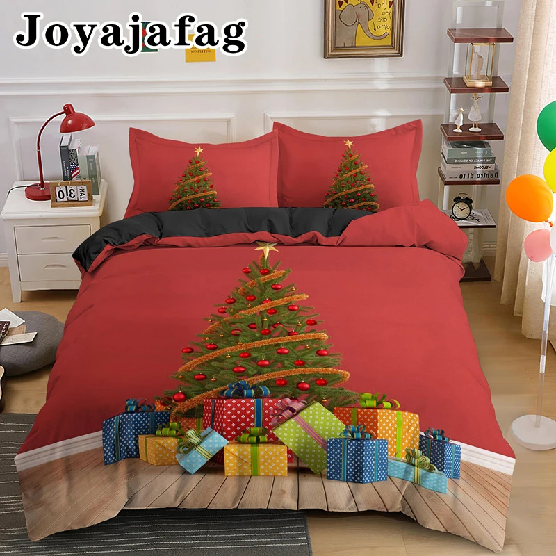 

Merry Christmas Wishing Tree Bedding Set Single Twin King Queen Duvet Cover And Pillowcase 2/3pcs Dream Bedclothes Drop Shipping