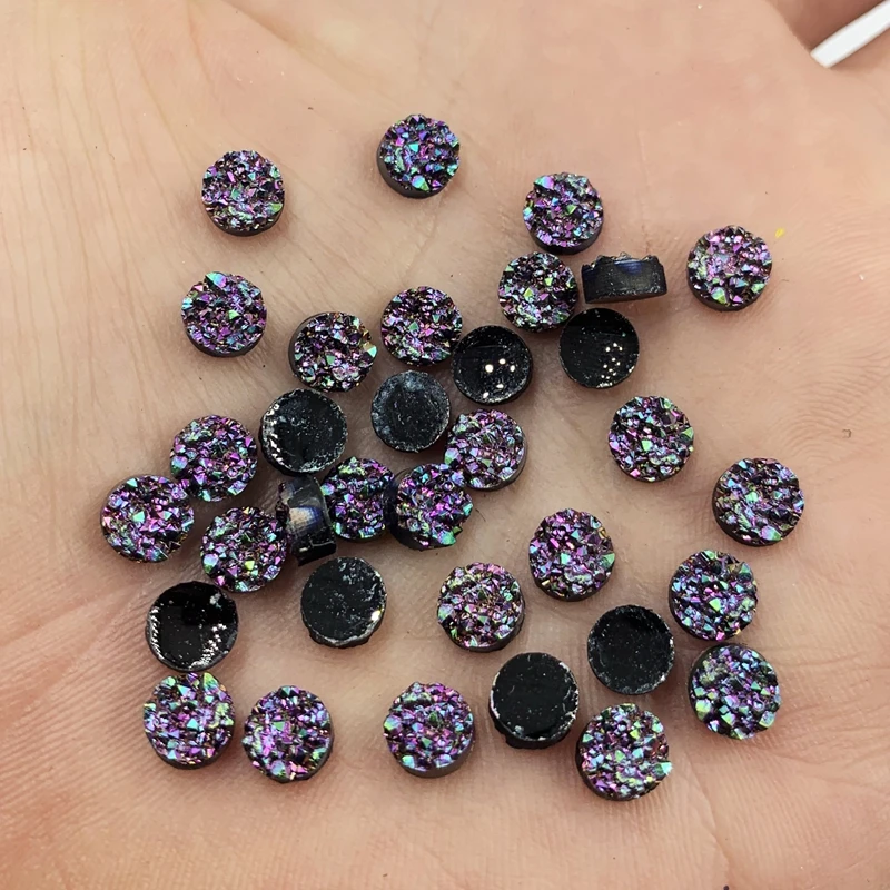 Минеральные Стразы с неравномерной поверхностью 150 шт. круглые стразы плоской