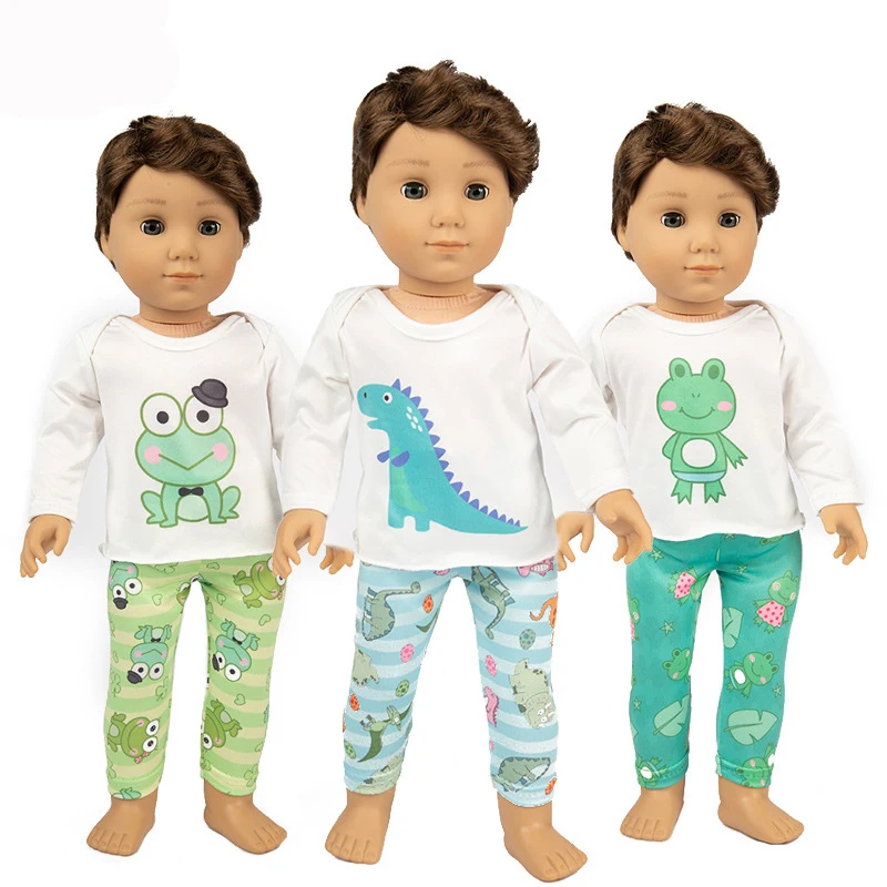 

Wholesale 5PCS/LOT Frog Dinosaur Suit Wear fit 43cm Baby New Born doll,18 Inch doll Clothes Accessories