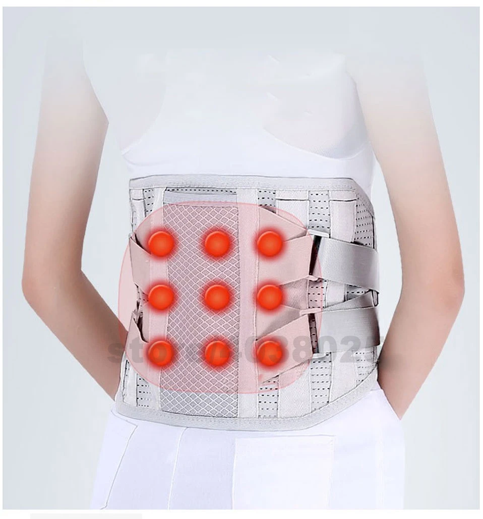 

Waist Brace Support Belt Tourmaline Self-heating Magnetic Therapy Waist Belt Lumbar Support Back Support Brace Double Banded