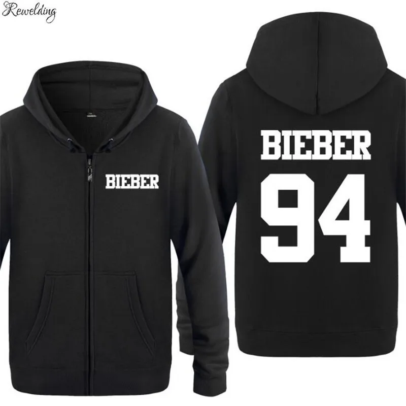 Толстовка мужская с капюшоном флисовая кофта на молнии зиму принтом Джастина