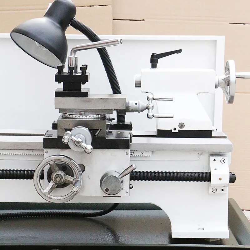 

Small Lathe Multifunction Machine Tool Household 220v Industrial Grade Small Lathe Desktop Large Hole Desktop Ordinary Lathe
