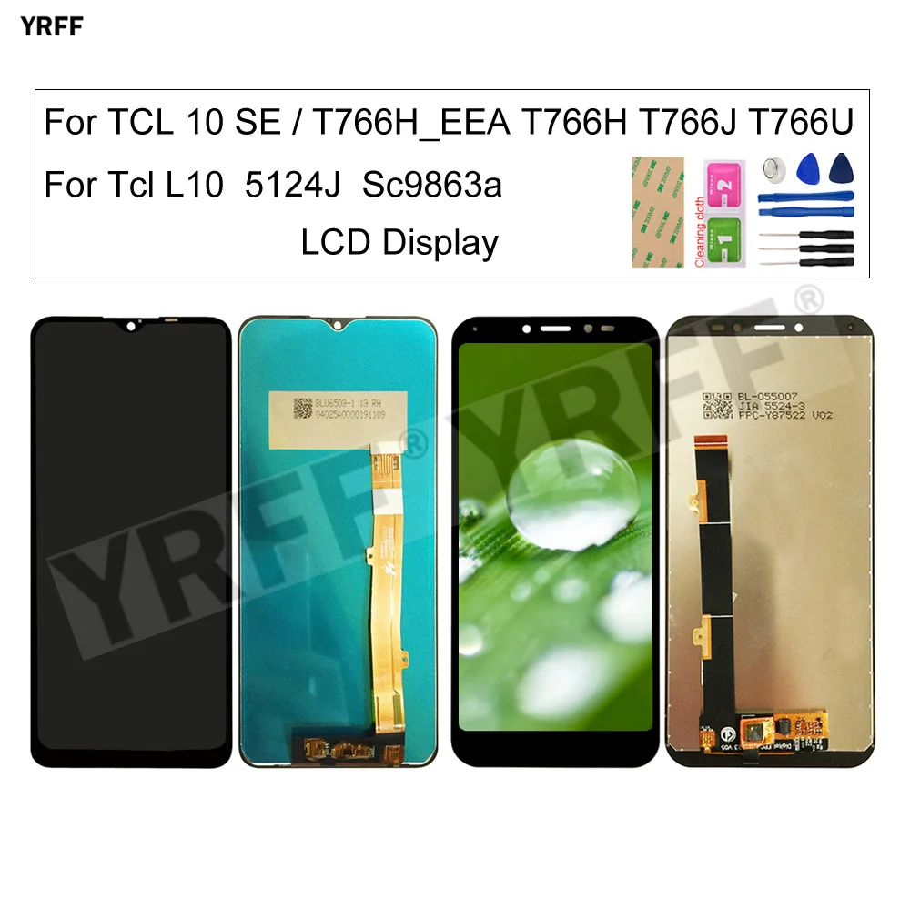 

For TCL 10 SE T766H_EEA LCD Screens For Tcl L10 5124J Sc9863a LCD Display Touch Screen Digitizer Assembly New Phone Repair Sets