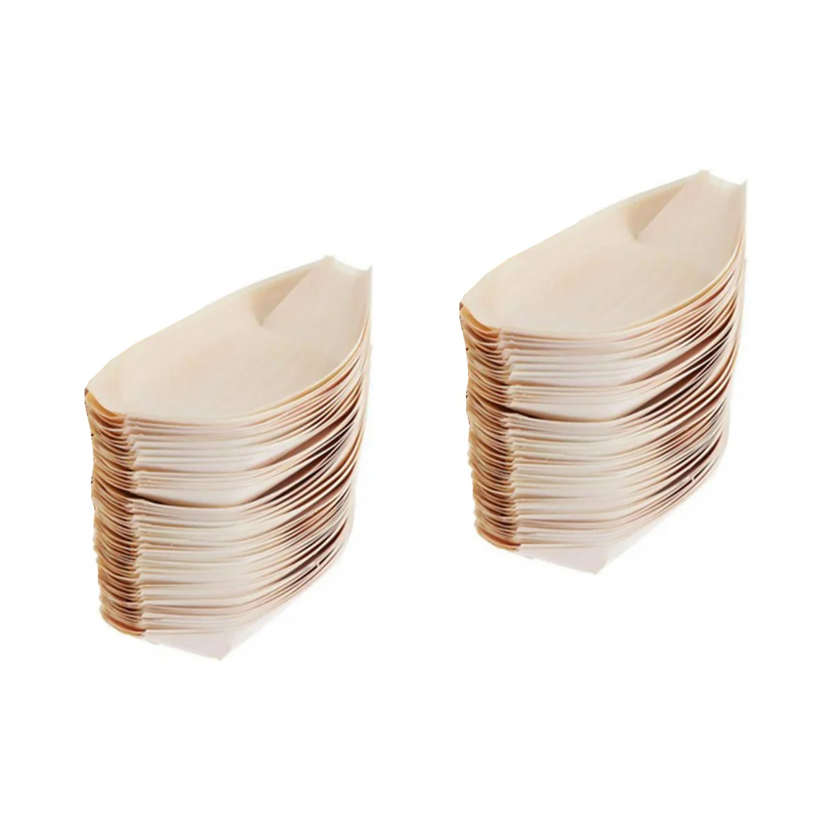 

200 PCS Disposable Wooden Sushi Boat Multi-purpose Safe Healthy Sushi Boat