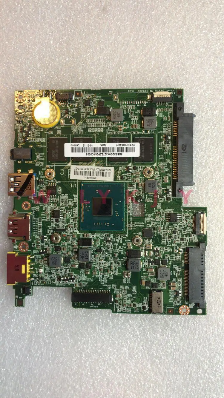 Материнская плата KTUXB BM5338 для Lenovo FLEX 10 материнская ноутбука N3530 / N3510 4 Гб ОЗУ DDR3 100%