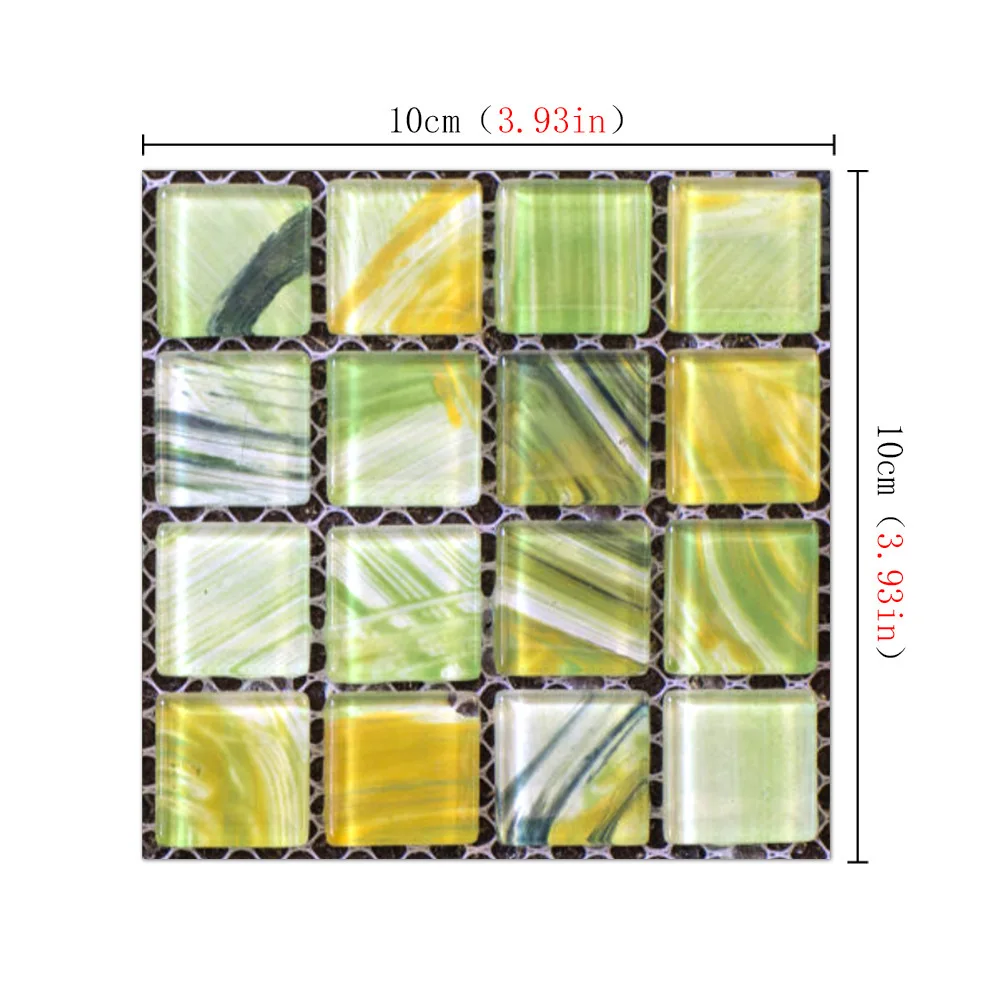 

# 20pc Diy Nordic Retro Wall Stickers Kiln Changed Handmade Mosaic Tiles Sticker Background Wall Kitchen Bathroom Decor