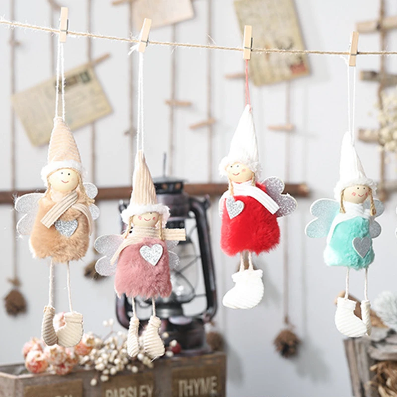 Мини плюшевая кукла Рождественская елка украшения новый год Милая эльф дерево