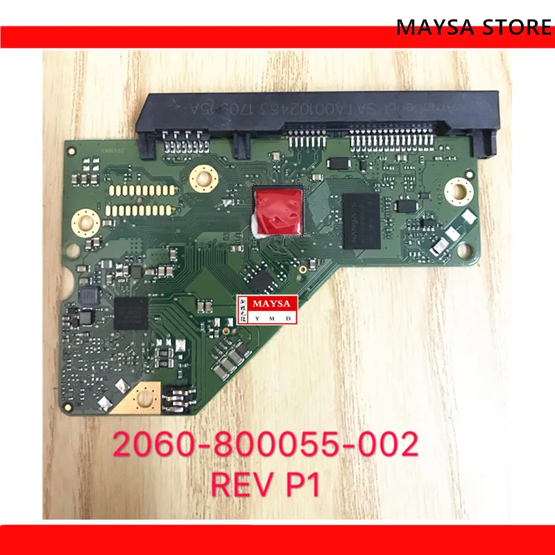 HDD печатная плата Материнская 2060-800055-002 REV A/P1 для WD 3 5 SATA восстановление данных