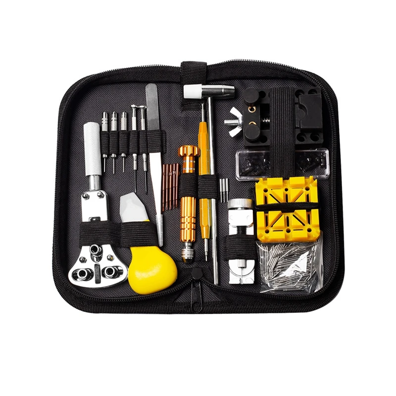

147PC Watch Fix Kit Set Repair Tools Multi Combo Band Dismantle Change Battery Open Cover Operation