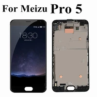 amoled lcd 5 7 inch for meizu pro 5 lcd display touch panel screen digitizer assembly replacement with frame for meizu pro5 lcd