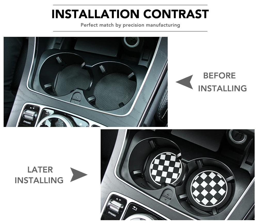 Car Water Cup Bottle Holder Anti-slip Pad sticker for audi a4 b6 b7 b8 a3 8p 8v a6 c6 vw passat b5 golf 4 7 | Автомобили и