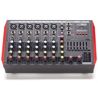 professional powered audio mixer with bluetooth usb mp3 dj mixer console with power amplifier for portable speaker