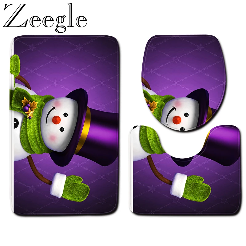 Zeegle Non-slip Ванная комната Туалет чехол пол впитывающие коврики для ванной коврик Ванная комната ковролин для пляжа в виде ракушки Ванная комната туалет