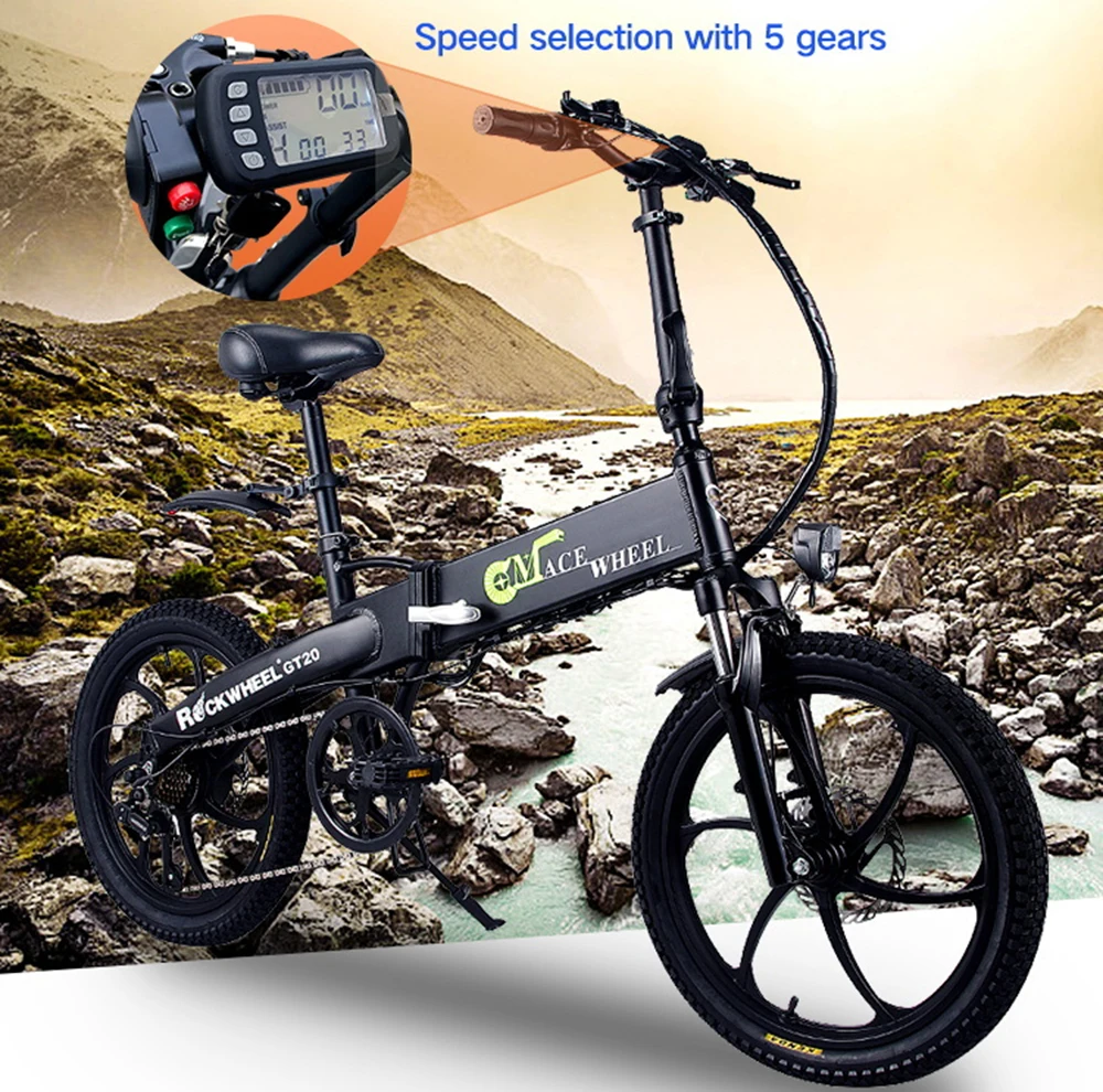Kaufen Elektrische Bike 20 Zoll Ebike 48V500W Elektrische Mountainbike Elektrische Faltrad 4,0 Fett Reifen Bicicleta Eletrica Strand Ebike