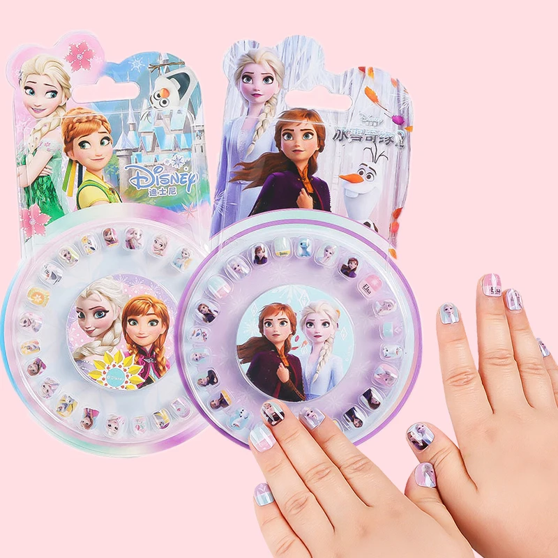 Disney Холодное сердце 2 платья Эльзы и Анны для девочек наклейки ногтей набор