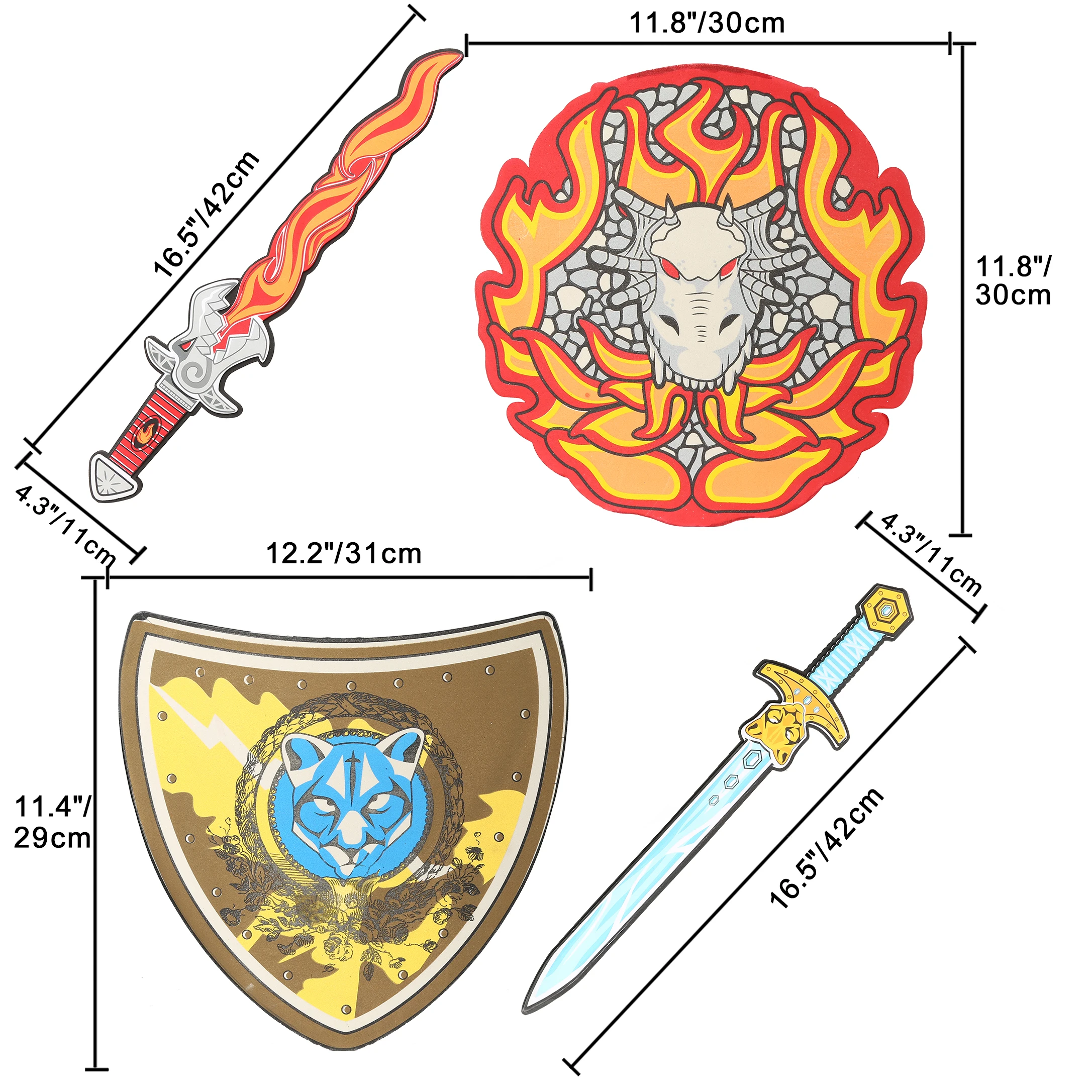 12 шт. игрушечный меч из вспененного этилвинилацетата | Игрушки и хобби