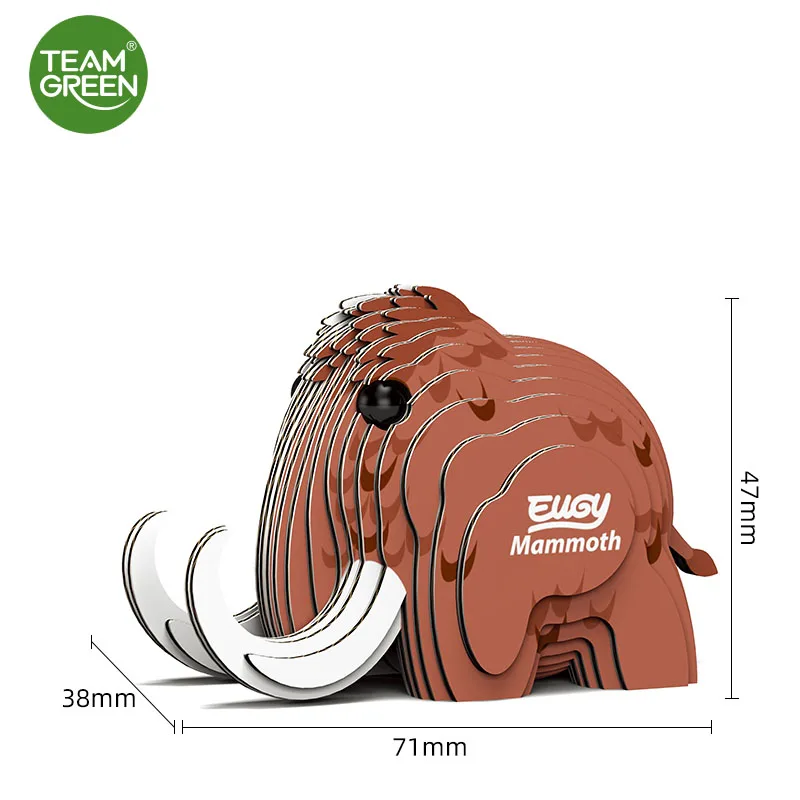 3D пазл TEAMGREEN Paper Сборная модель панды для творчества развивающие игрушки детей 3d