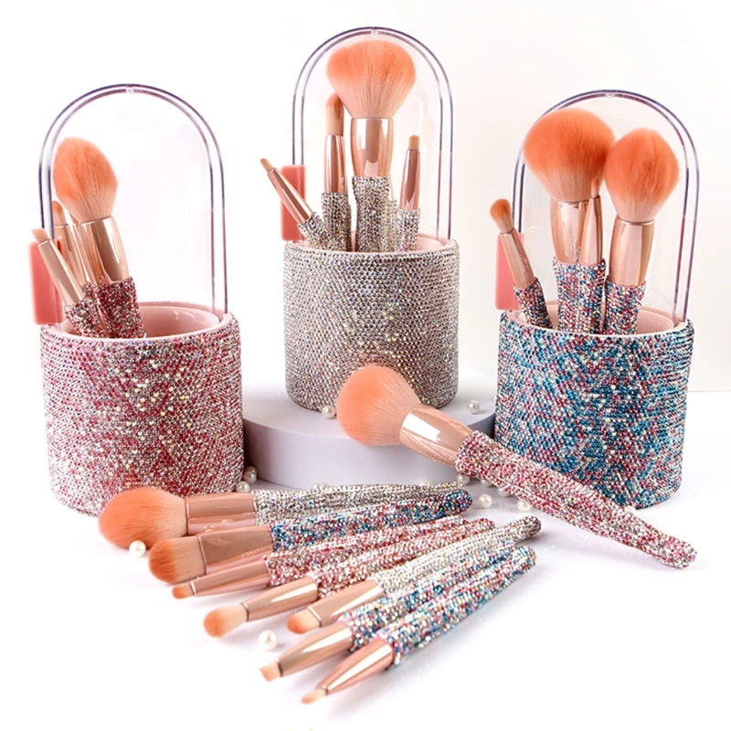 

8Pcs Makeup Brushes Synthetic Foundation Powder Concealers Eye Shadows Cosmetic Brush Tools Set for Women Girls