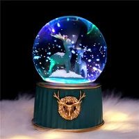 crystal ball music box night light decoration birthday gift music box automatic snowfall children%e2%80%99s day girl%e2%80%99s gift night lamp