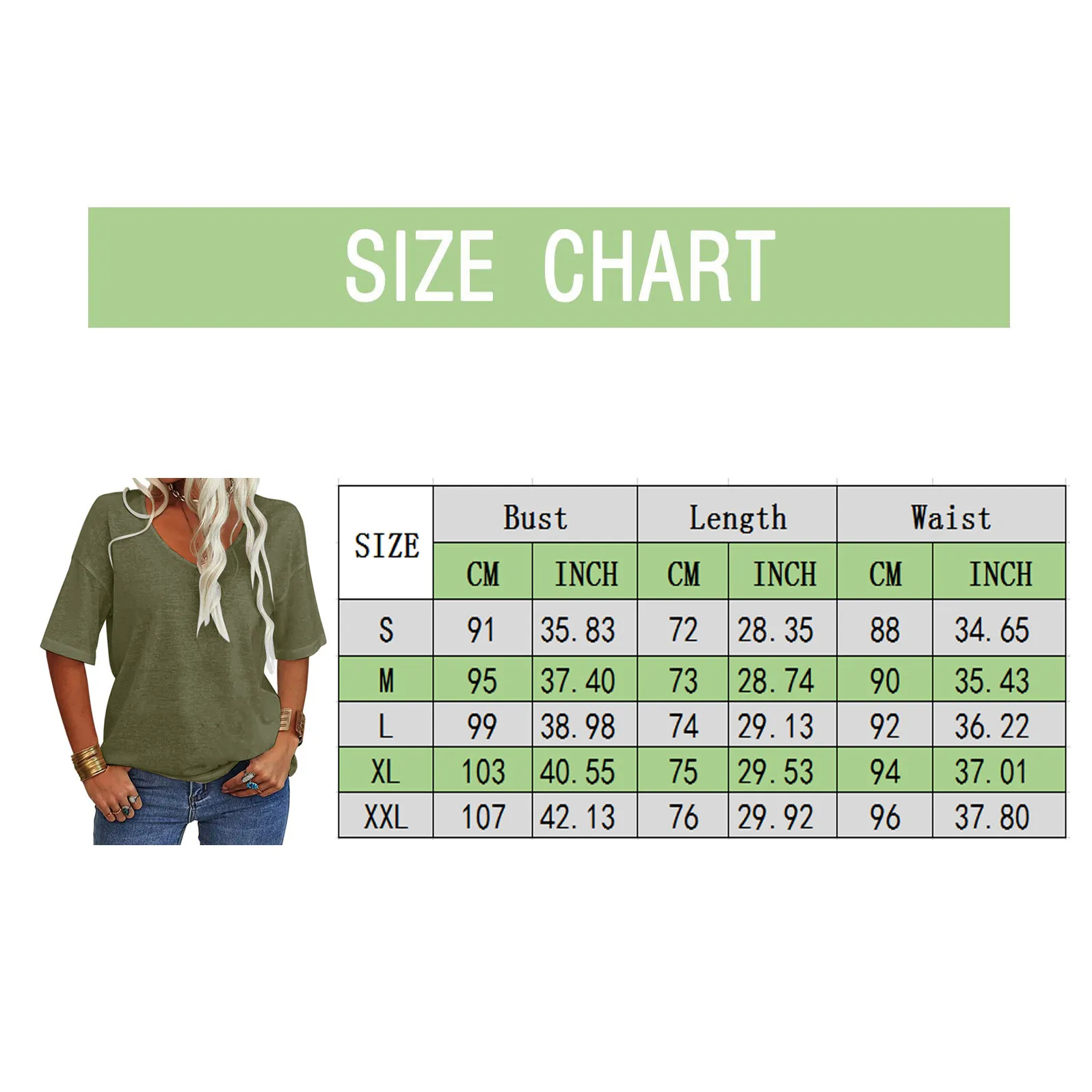 

Tops Women's Fashion Half Sleeve Solid V-neck Shirt Casual Loose Basic Top Blusa De Frio Feminina Ropa Mujer Y2k