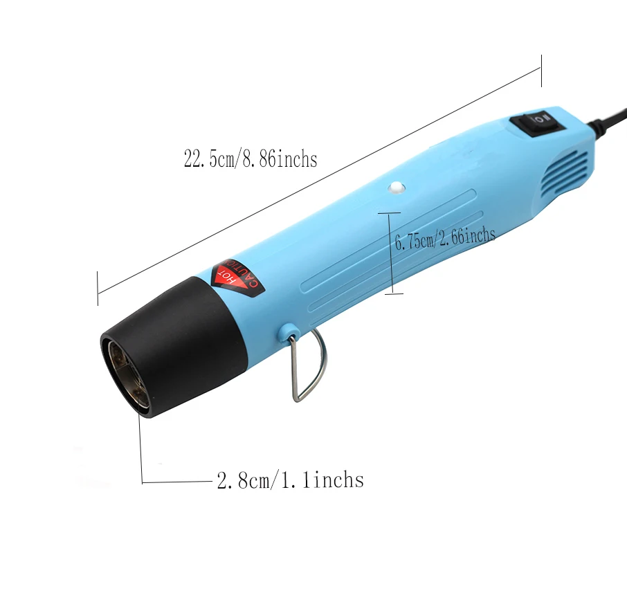 

Heat Gun Electric Power Tool Hot Air 300W Temperature DIY Hot Air Gun For Shrink Plastic FIMO dinks Polymer Clay Embossing 858