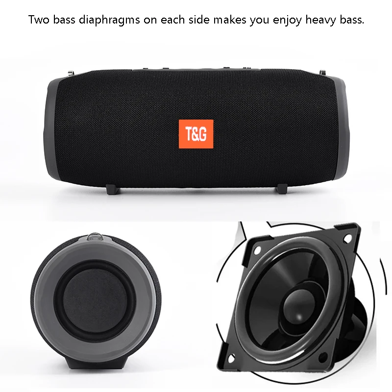 40 Вт беспроводной Bluetooth динамик Портативный звук бас стерео сабвуфер FM радио Boom Box