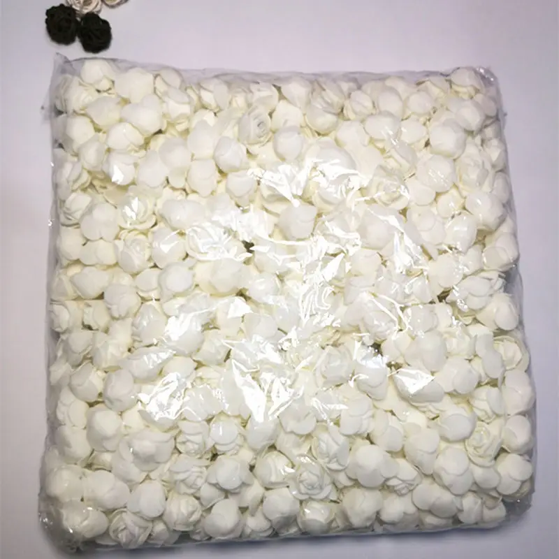 

Foam Roses 60pcs/lot 3cm Artificial Foam Flower Heads DIY Mold PE Rose Bear Accessories Decor Valentine's Gift 2020 Hot E11095