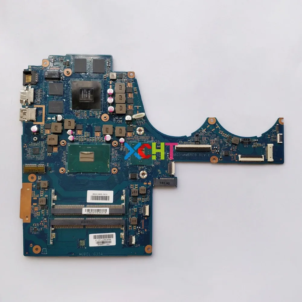 

856677-001 856677-601 DAG35AMB8E0 w i5-6300HQ CPU 960M/2GB GPU for HP Pavilion Notebook 15-BC Laptop PC Motherboard Mainboard