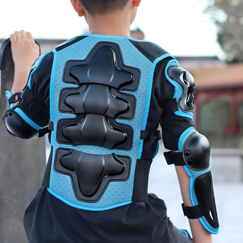 Детский армированный жилет WOSAWE защитный для езды на мотоцикле сноуборде лыжах