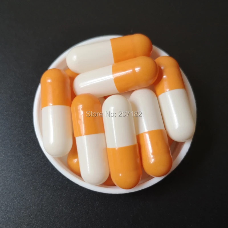 10000pcs Size 00 Yellow/White Color HALAL Empty Vegetarian (Vegi) Caspules 00# PMC Vegetable Capsule - Cap &amp Body Joined купить по