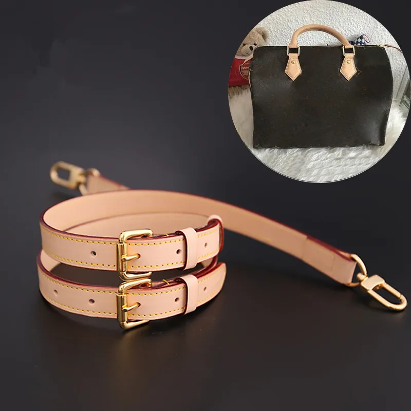 Bag Parts & Accessories Brand Bags Genuine Leather Strap Length 78-123cm Handbag Vegetable Tanned Leather Shoulder Strap