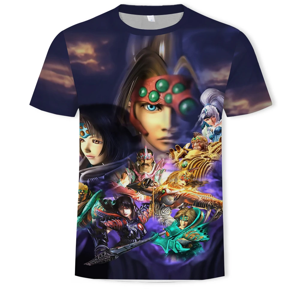 

2021 Fashion New Heaven Soldier God General 3D Printing Men's Trendy Short Sleeve T-shirt Pattern Clothing