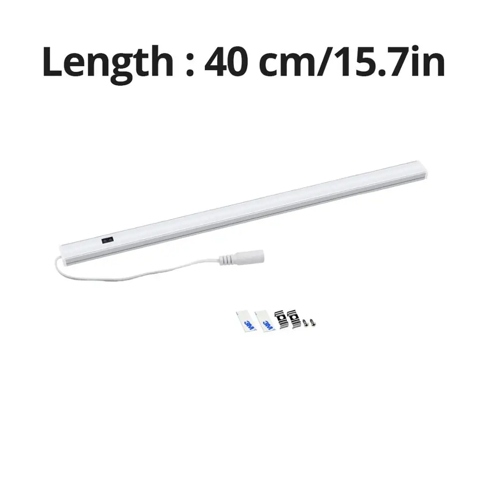 40CM without Power Ручная развертка развертки светодиодный шкаф светильник s 30/50 см движения Сенсор светодиодный бар ночной Светильник для выдвижного ящика шкафа гардероба шкафа лампа Кухня светильник s - Цвет: 40CM without Power