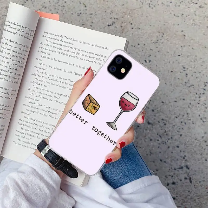 

Coffee Wine Cup Phone Case For iphone 12 5 5s 5c se 6 6s 7 8 plus x xs xr 11 pro max mini