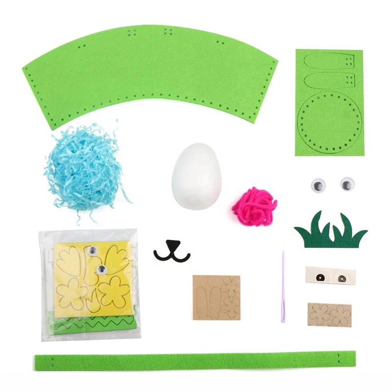 Мультяшные пасхальные украшения для дома корзина яиц сумка в виде кролика милый