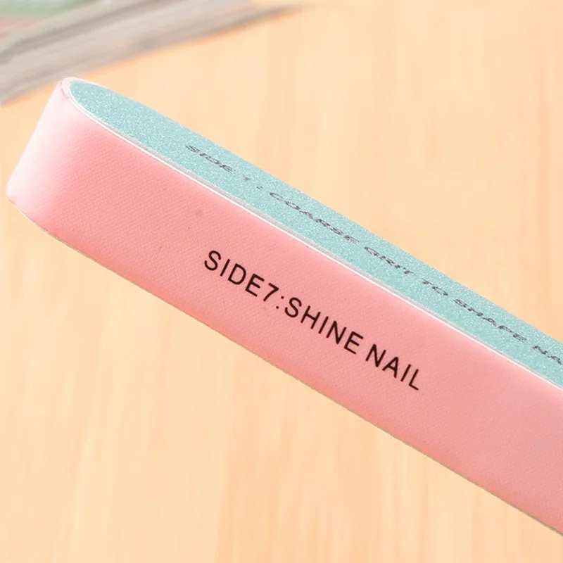 Пилка для ногтей Nailfiles кисть прочная полировка сбоку пилка для ногтей инструмент для дизайна ногтей шлифовальный УФ Гель-лак Инструменты случайных цветов TSLM1
