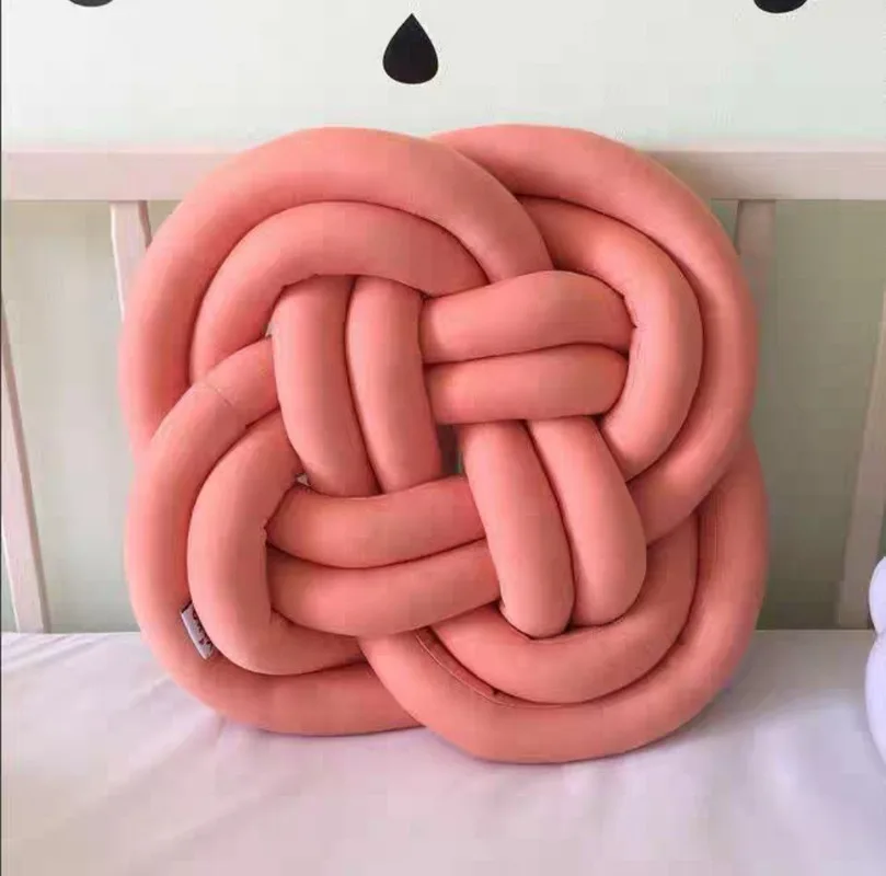 Современное искусство роскошный шерстяной трикотаж подушки известный бренд