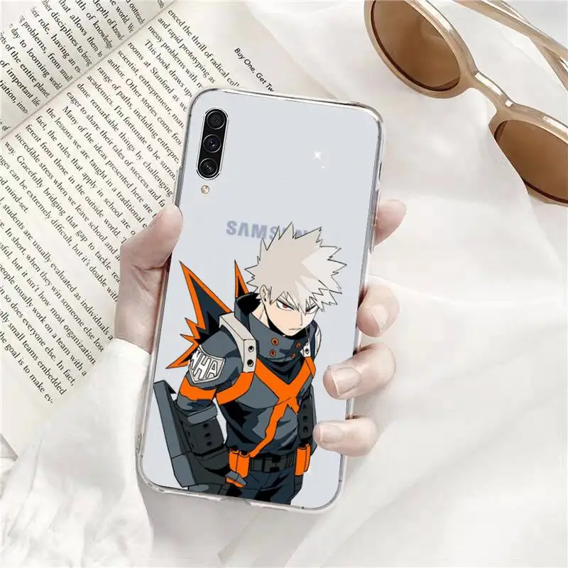 

Anime My Hero Academia Phone Case Transparent for Samsung s9 s10 s20 Huawei honor P20 P30 P40 xiaomi note mi 8 9 pro lite plus