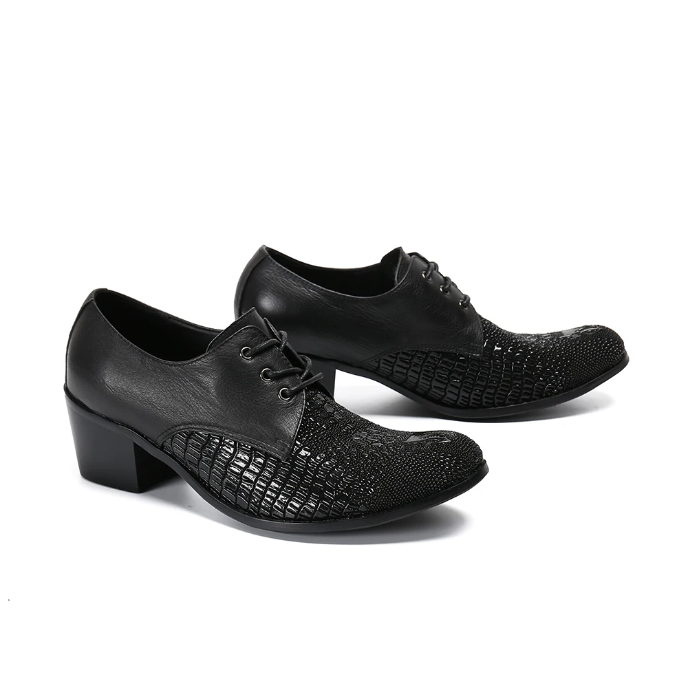 Christia Bella модные вечерние Клубные туфли на высоком каблуке Мужские туфли-оксфорды