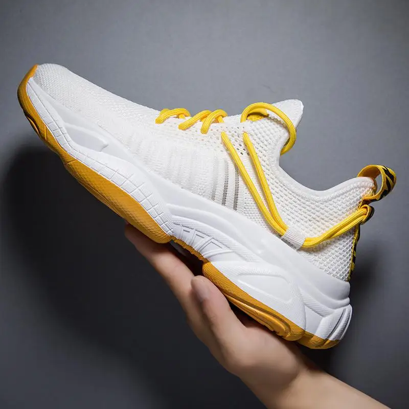 Оригинальные мужские кроссовки Disruptor 2 Черные Кроссовки KAYANO Gel 90 Zoom Air 720 дышащие Роскошные спортивные тройные S 270 для ходьбы - Цвет: YELLOW