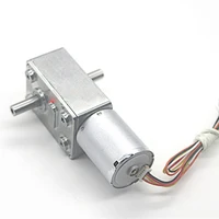 370 dc brushless motor double shaft length 14mm electric 12v 24v speed reduction 6rpm to 150rpm pwm metal bldc motor jgy 2430